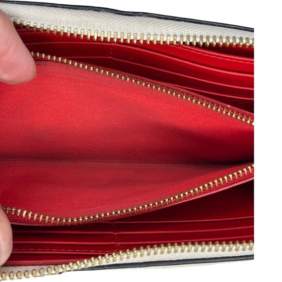 Christian Louboutin Panettone Spiked Zip Around Wallet White Multicolor - Picture 9 of 16